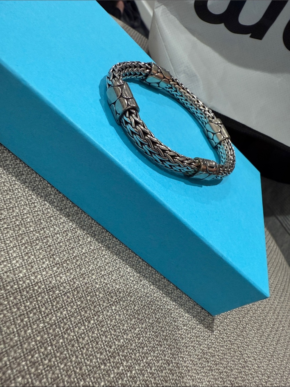 John Hardy Sterling Silver Braided Chain Bracelet